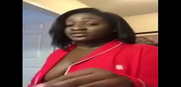  black woman streaming almost naked on periscope